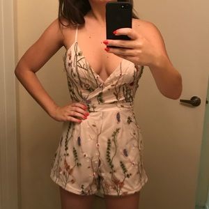 Romper - Hand embroidered NEW WITH TAGS floral